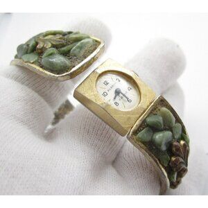 Vtg Pilgrim Hand Wind Analog 18mm Mechanical Bangle Watch (H727)